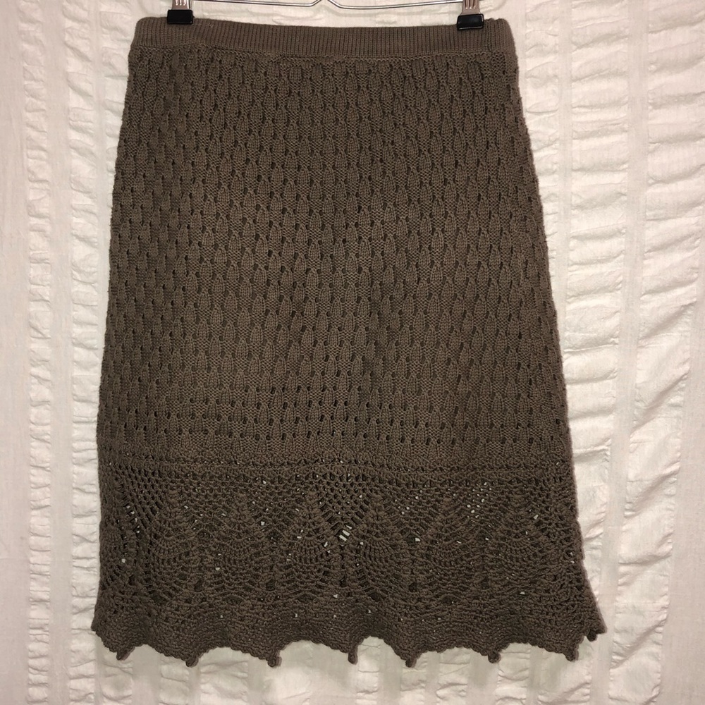 Athleta Cutback Brown Crochet Skirt - Picture 2 of 7